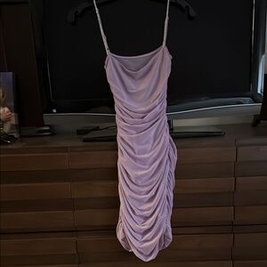 Lucy in the Sky Lilac Ruched Kids Dress